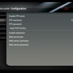 XBMC FTP server settings